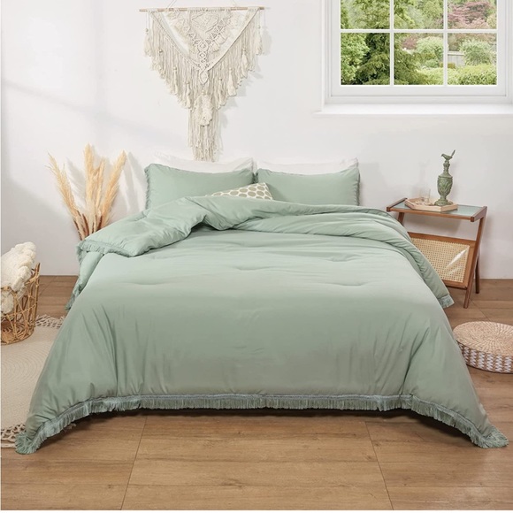 Bedding Smoofy Sage Green Queen Duvet Cover Set Poshmark